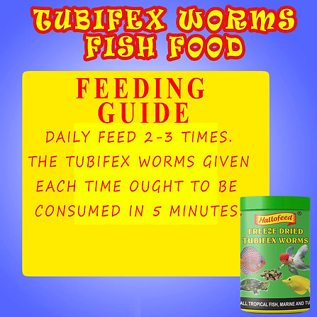 Hallofeed Freeze Dried Tubifex Worms 100 gms