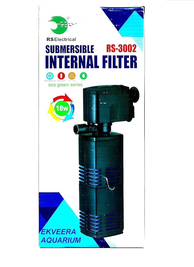 RS Electricals Internal Filter for Aquarium – Ultra-Silent, High Flow, Multi-Stage Filtration | Perfect for Fish Tanks