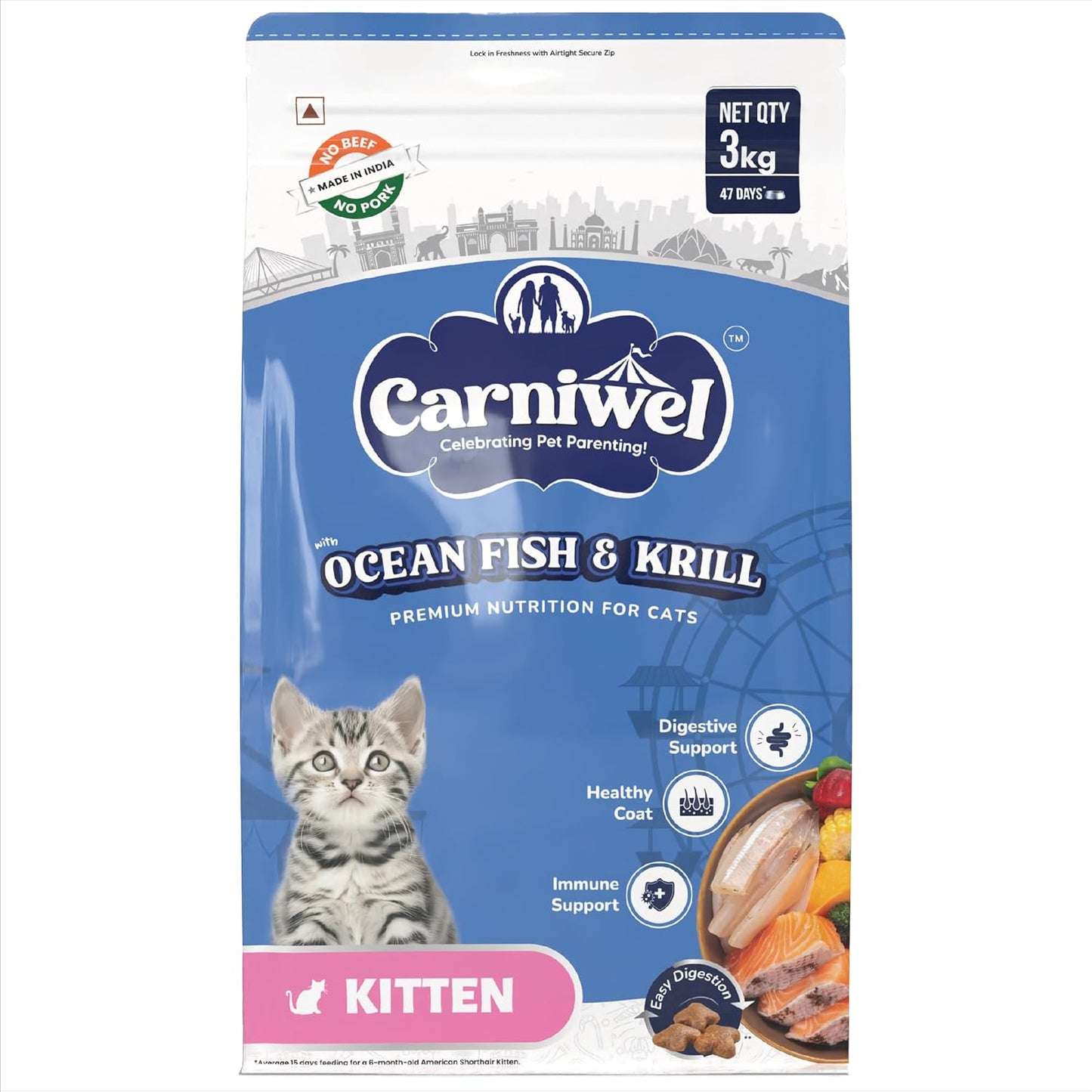 Ocean Fish and Krill Kitten