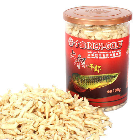 Inch Gold Shrimp, 100 gms (for Large Cichlids, Arowana, & Other Carnivorous fish