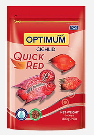 Optimum Cichlid Quick Red Fish Food, 300 gms