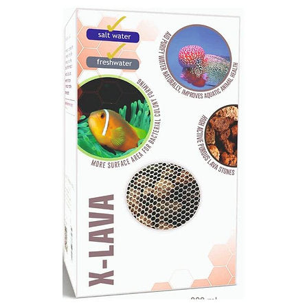 Aquatic Remedies X-Lava, Natural Filter Media for Fresh/Salt Water Tanks, 800ml