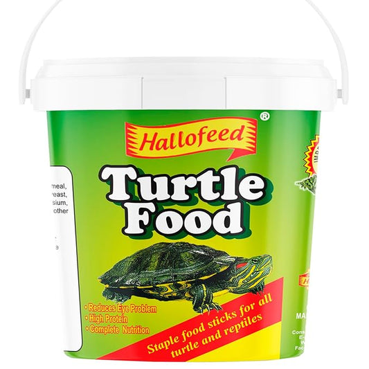 Hallofeed Turtle Food – High-Nutrition Daily Diet for Healthy Growth | Premium Floating Pellets for Turtles